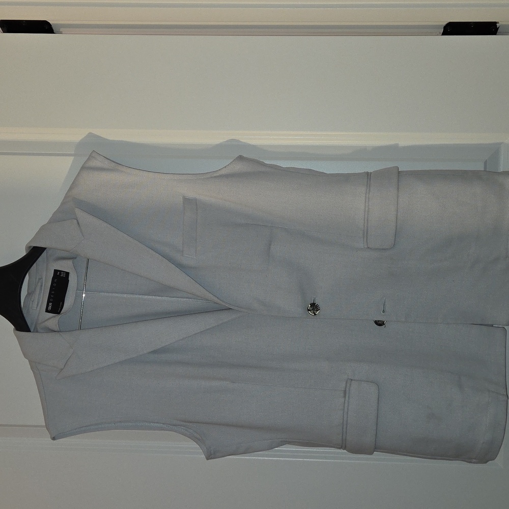 Asos Men's Gray Sleeveless Blazer